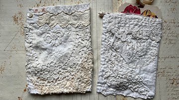 #slowstitching knutselen met mij | klein handgenaaid tasje 3 geïnspireerd door @PandorasJunkJournals