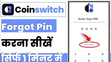 coinswitch pin forgot kaise kare | How to forget coinswitch pin