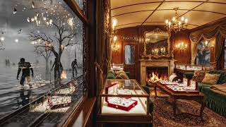 WAGON 30 | Cozy Jewelry Train 💎 Rain, Fireplace & Zombies Outside