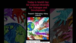 Today is World Day for Cultural Diversity