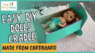 PLAY INSPIRATION | Create an Easy DIY Cardboard Cradle for Your Baby Doll: Step-by-Step Guide