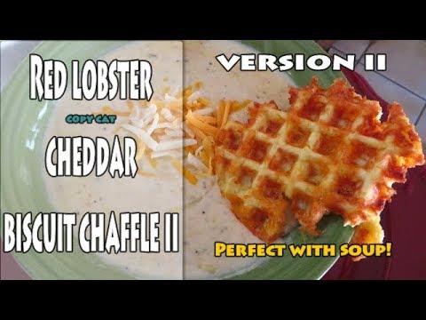 Red Lobster Cheddar Biscuit Chaffles VERSION II