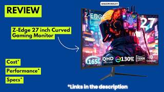 Z-Edge 27” Curved Gaming Monitor Review | 1440P QHD, 165Hz, 1ms MPRT, Frameless Bezel UG27Q