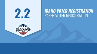2.2 - Paper Voter Registration