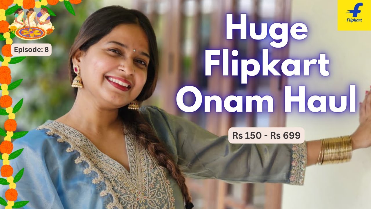 ഒരുക്കം🌸 Episode: 8 | 12 Flipkart Onam Jewellery, Footwear, Accessories Haul Under Rs 699
