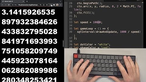 ASMR Programming - Calculating PI - No Talking