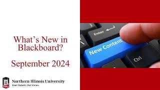 What's New in Blackboard - September 2024