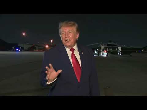 Video Secret Service Secretly Moved Trump Off Air Force One Over Iran Threat