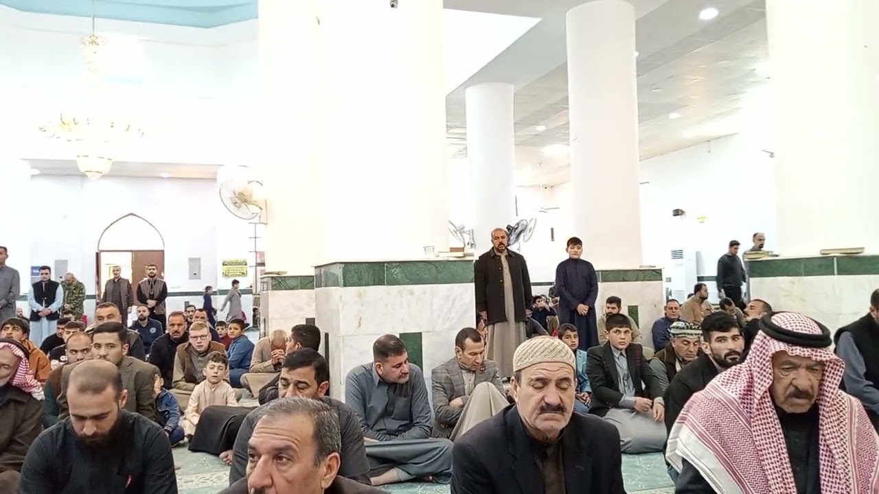 أذان الجمعه بصوت القارئ شيبان بهاء الدوري من رحاب جامع الصديق في صلاح الدين قضاء الدور 