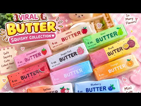I Made 15 Viral Butter Squishy! DIY Butter Squishy Collection 