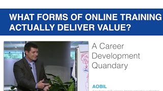 Career Development - What Forms of Online Training Actually Deliver Value