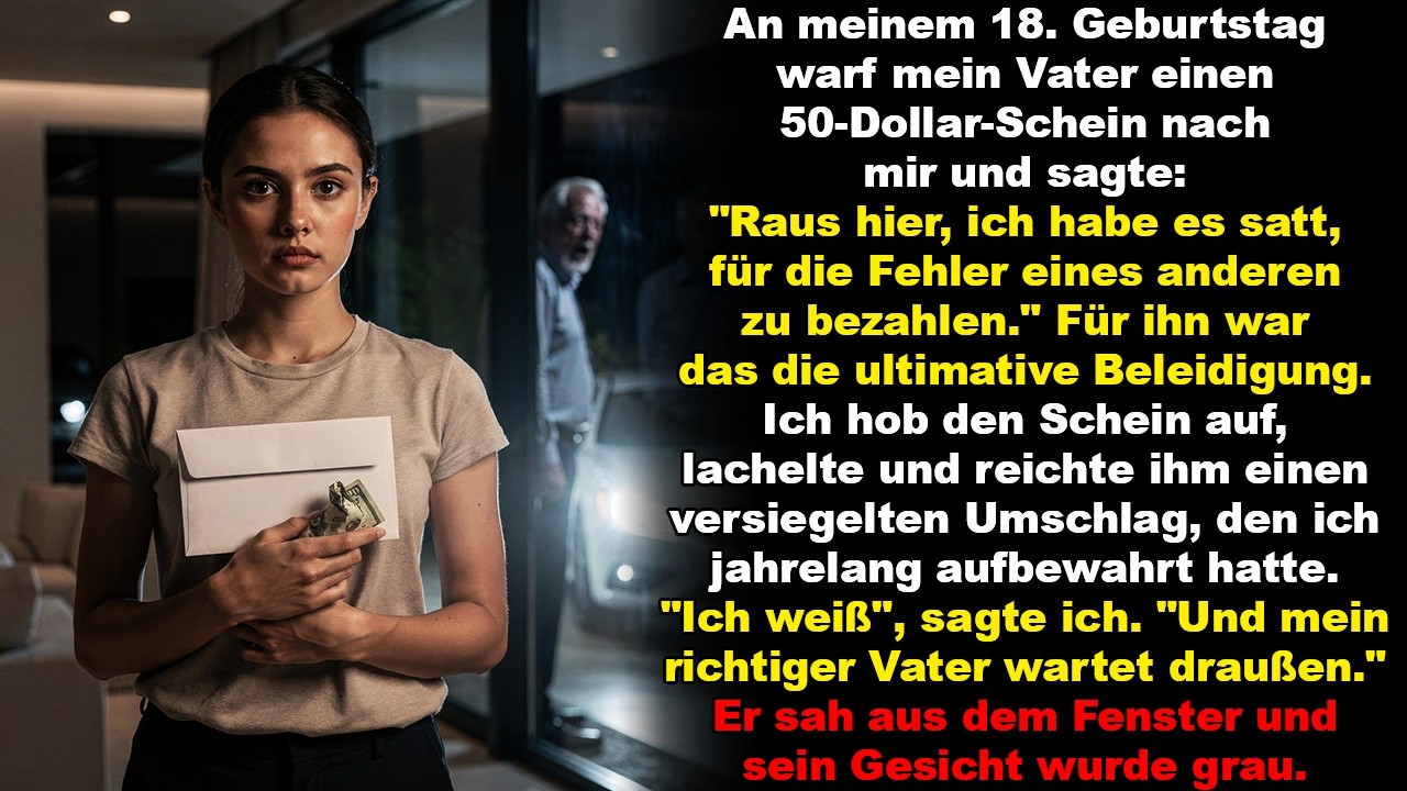 An meinem 18. Geburtstag warf mein Vater einen 50-Dollar-Schein nach mir und sagte: „Raus hier“
