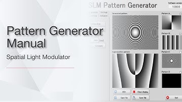 SLM Pattern Generator Manual