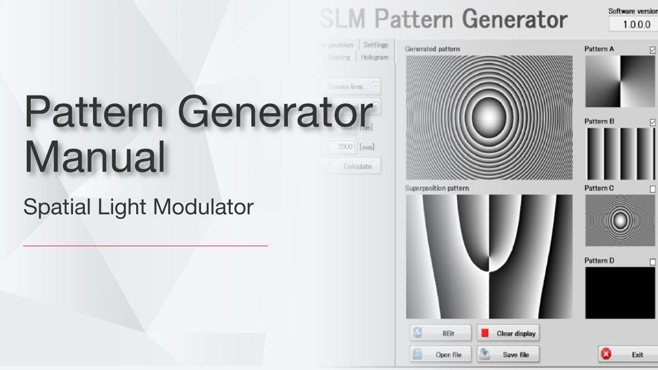 SLM Pattern Generator Manual - YouTube