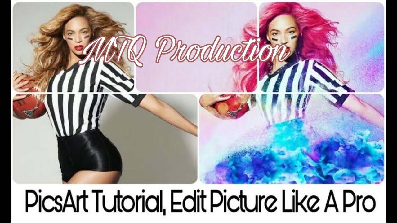 how to use picsart || picsart tutorial||MTQ Production - YouTube