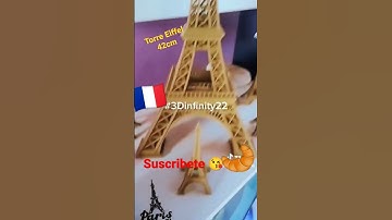 Torre Eiffel 42cm de alto #3dprinting #impresion3d #eiffeltower #france #500subs #torreeiffel