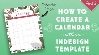 How to Create a Beautiful 2023 Calendar - Calendar Pages in InDesign - Part 2 screenshot 5