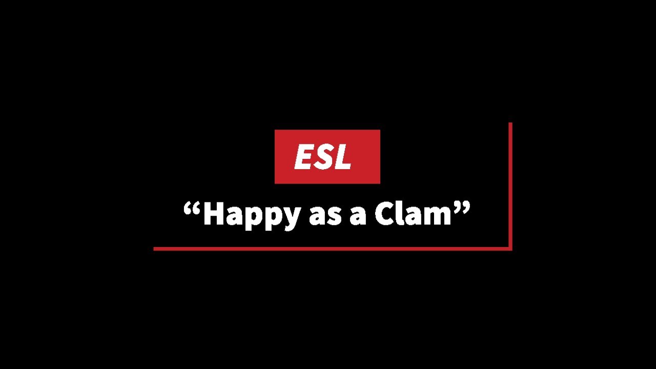 ESL Phrase of the Day: "Happy as a Clam"
