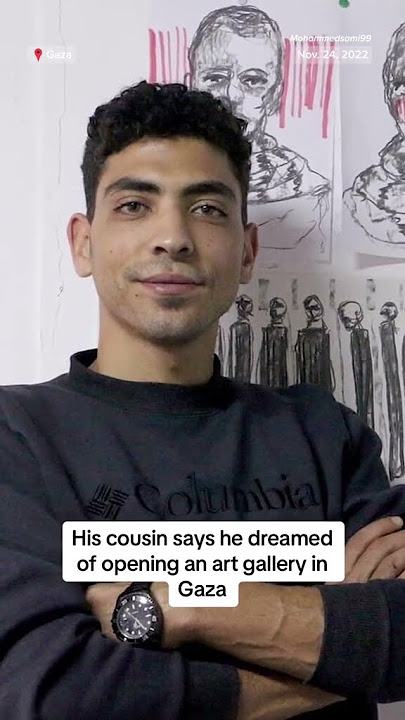 Video shows Palestinian artist playing with children a day before he was killed in Gaza