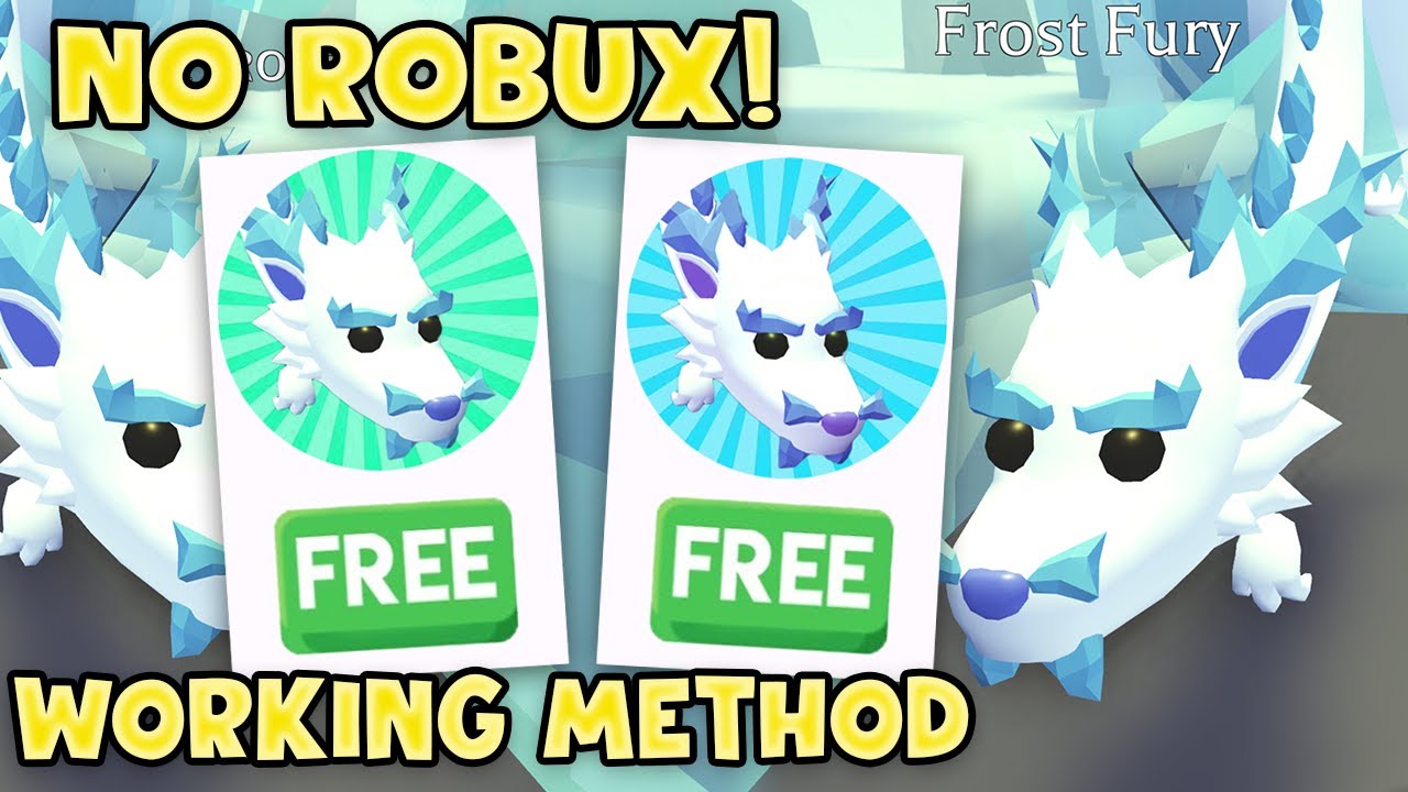 ⭐Fishy on X: 🎁Giving away FROST DRAGON and 6 FROST FURY to 1 person in Adopt  Me! So 2 different people get items 🔥COMMENT ROBLOX USERNAME ⭐️Support on  tweet below would be