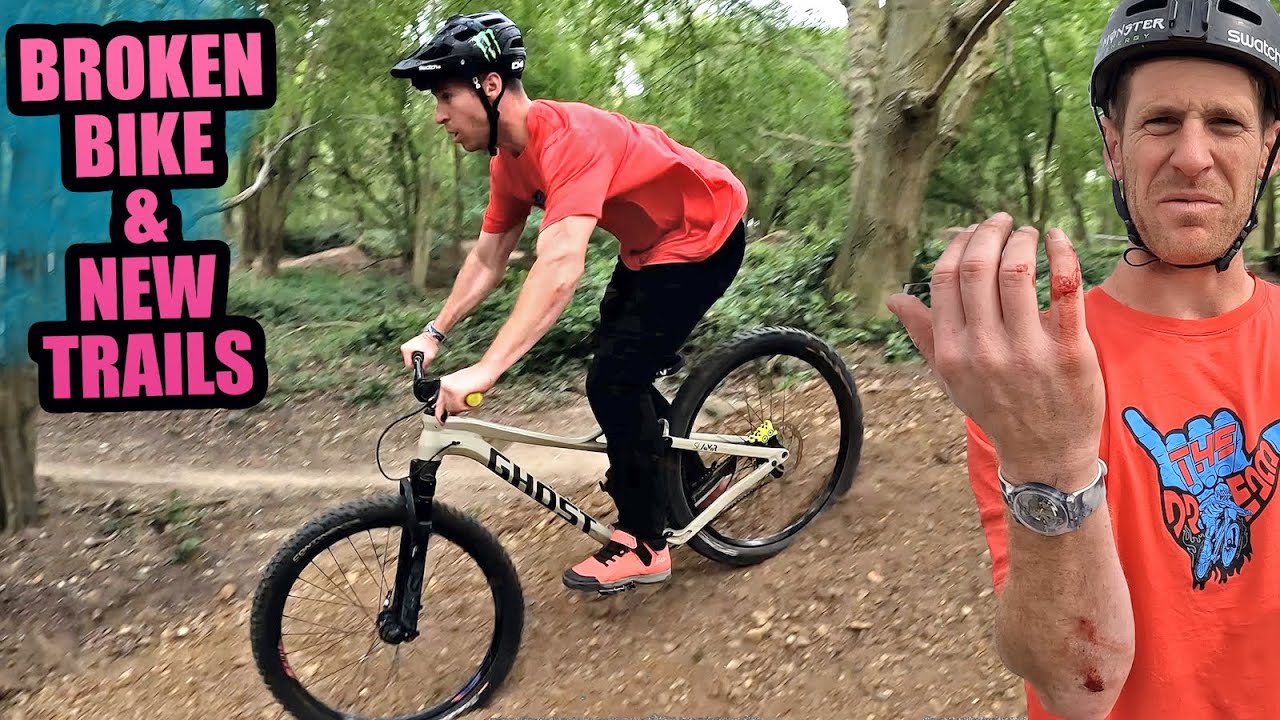 I BROKE MY BIKE AND RIDE NEW MTB TRAILS! - YouTube