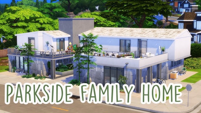 First floor front view of the Smith family home - in my Sims