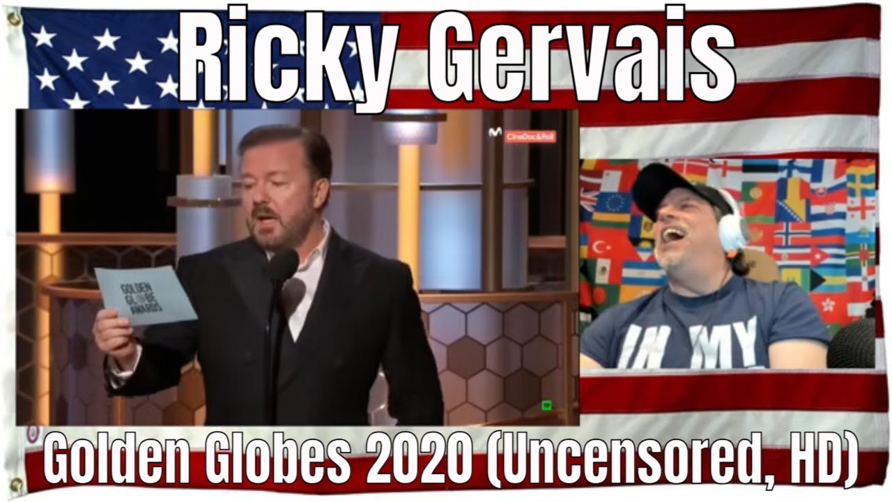 Ricky Gervais – Golden Globes 2020 (Uncensored, HD) - REACTION