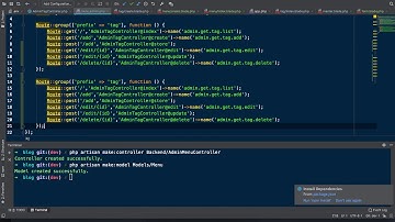 Xây dựng Blog cá nhân bằng laravel - Bài 18 Tạo route cho phần quản lý Menu