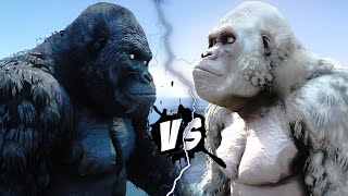 KING KONG vs WHITE KING KONG - EPIC MONSTERS BATTLE