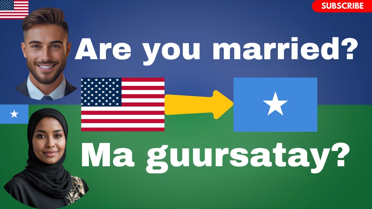 English – Somali || Ku Baro Ingiriis Fudud Ereyada Maalinlaha ah
