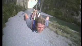 Tails Flying Fox Crash...mokai Gravity Canyon, Nz