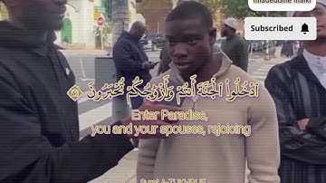 •آيات من سورة الزخرف يتلوها شاب أمريكي مسلم بصوت خاشع ماشاء الله•