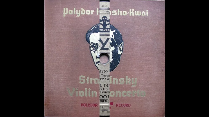 Samuel Dushkin - Stravinsky : Violin Concerto in D...