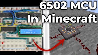 Creating A 6502 Microcontroller for Minecraft!
