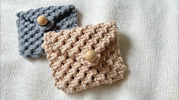 How To Make A Macrame Card Wallet | Macrame Tutorial