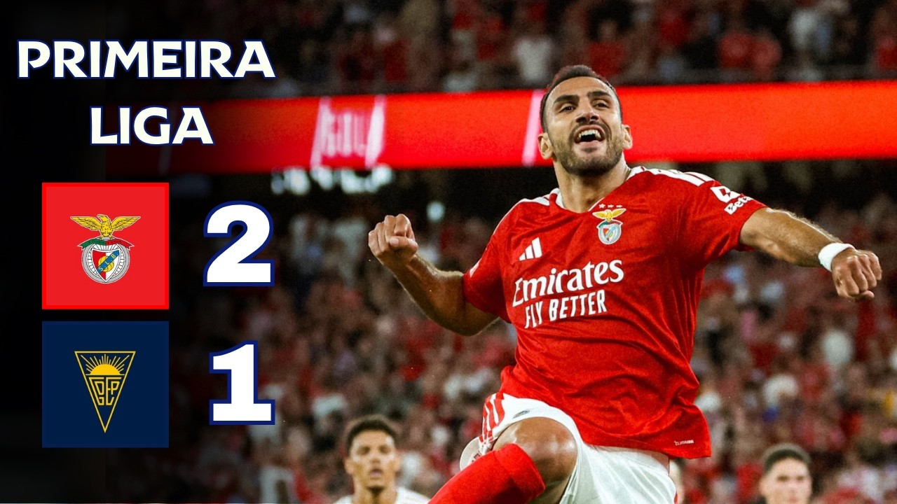 Benfica - Estoril Praia | 2-1 | Destaques | Primeira Liga 2026-27 | benfica estoril