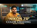 Nikon ZR Cinematic | Color Grading in DaVinci Resolve | Tutorial Telugu | #cinematiccolorgrading