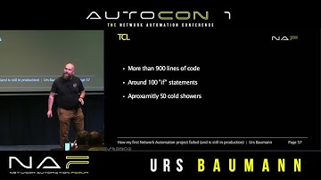 How my first Network Automation project failed (and is still in production) - Urs Baumann