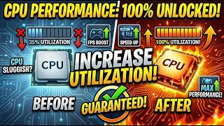 How to Increase Cpu Performance and utilisation for better Performance GUARANTEED!