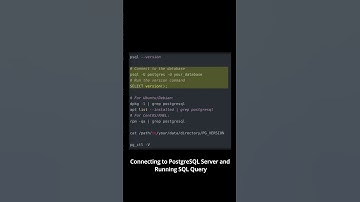 🐧 How to find which version of PostgreSQL is installed 🐧#linux #shell #cli #konsole #ubuntu #fedora