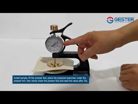 Non woven Thickness Gauge GT-C46-3 Fabric Thickness Tester
