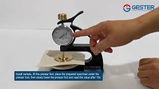 Non woven Thickness Gauge GT-C46-3 Fabric Thickness Tester