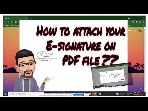 How to attach your Signature on PDF File