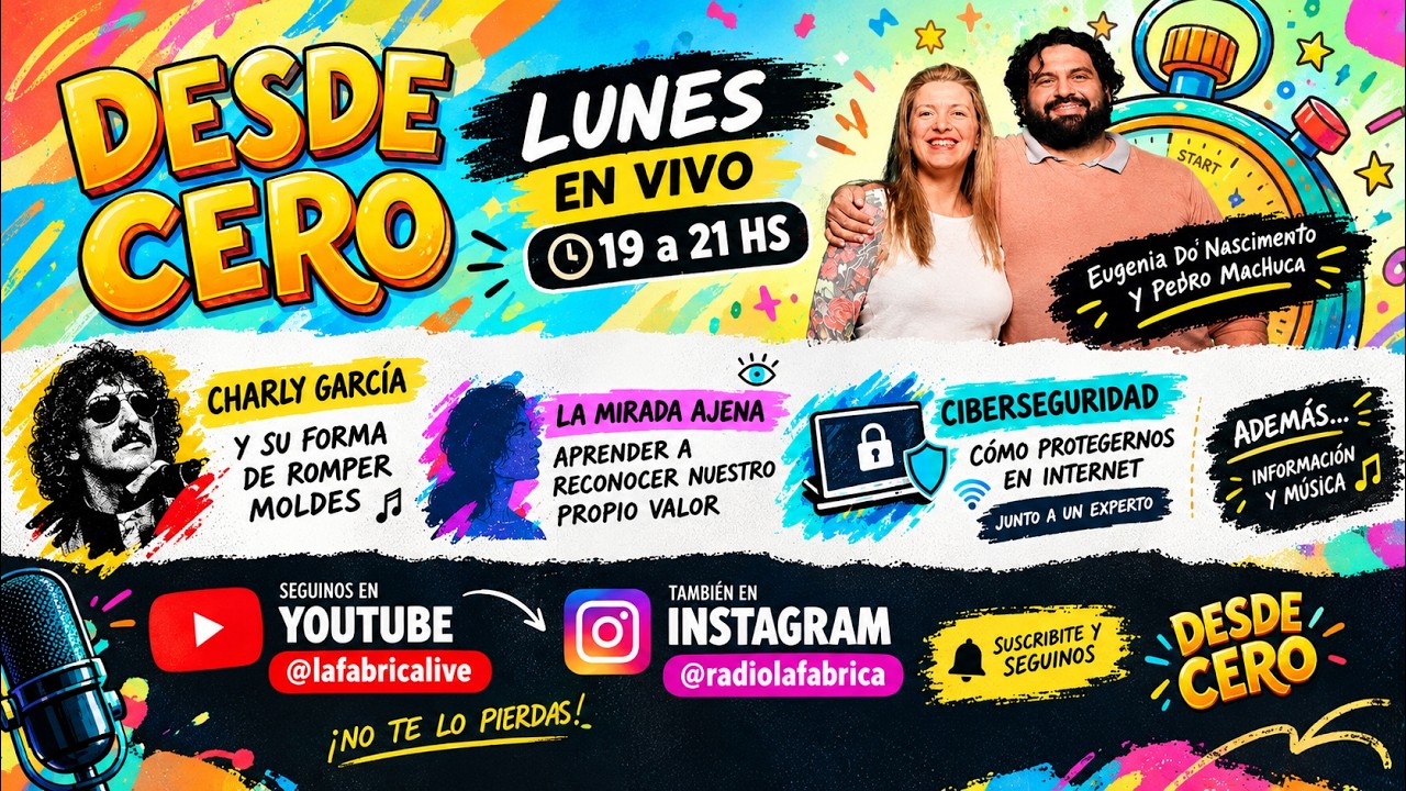 DESDE CERO EN VIVO 🔴 Charly García, autoestima y ciberseguridad | Lunes 19 HS