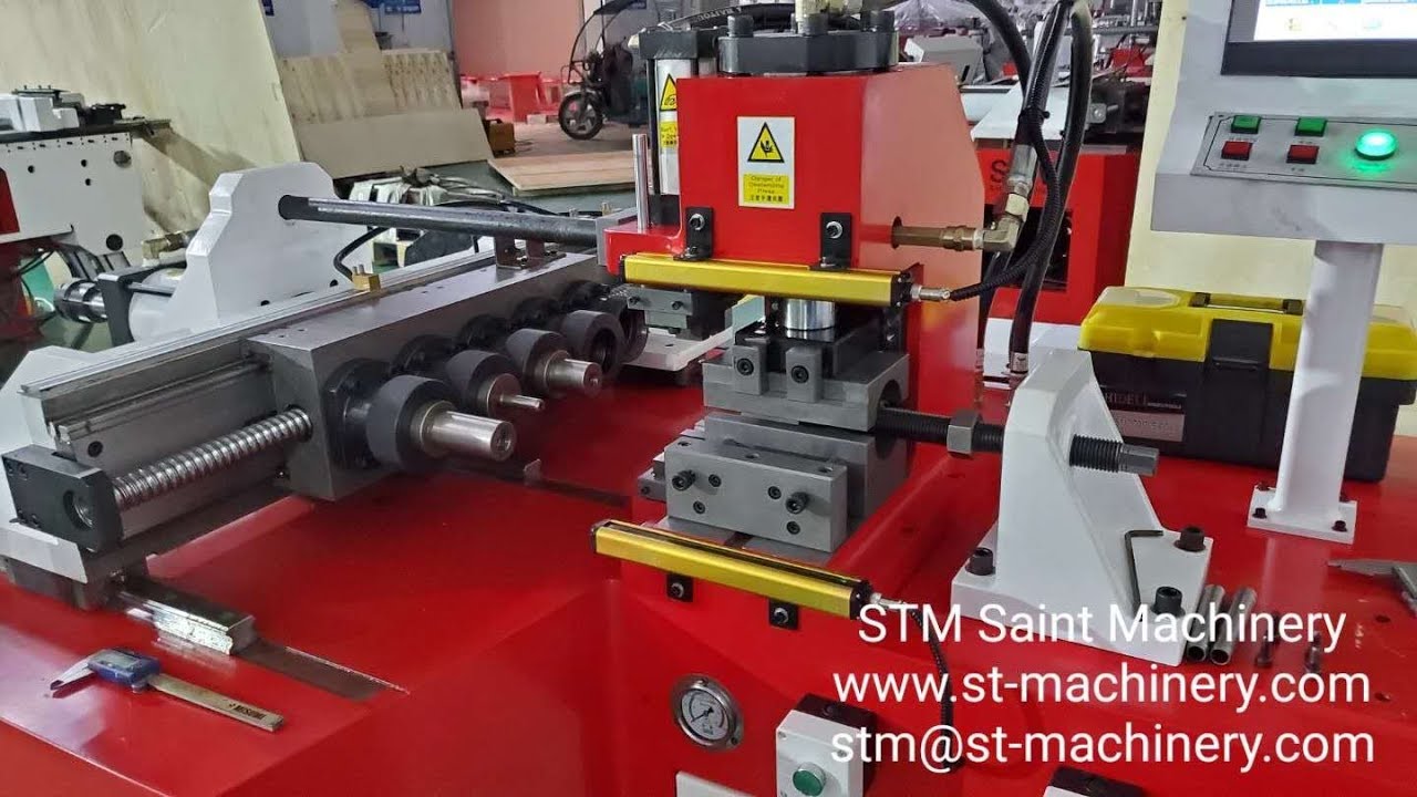 TM605 multiple station end forming machine Double clamping beading