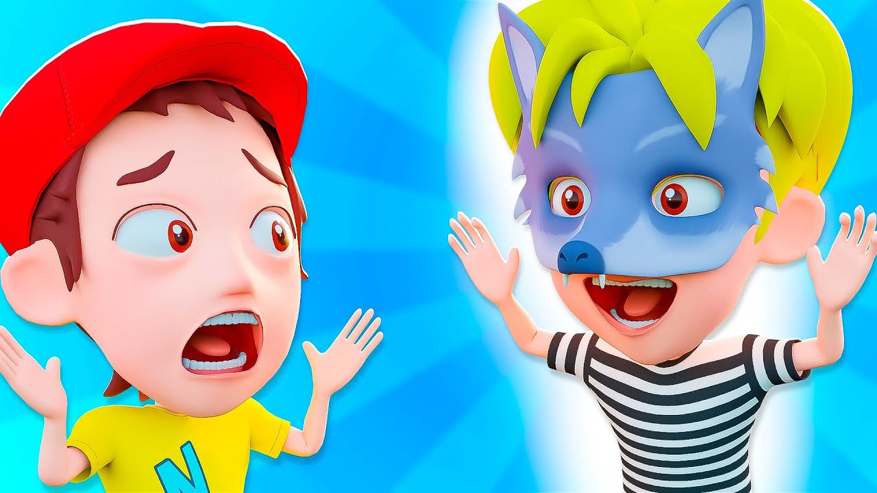 Peek A Boo With Wolf | Kids Songs - YouTube