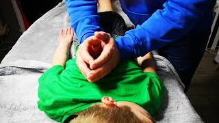 Thoracic Spine Crack On 9 Year Old Boy.