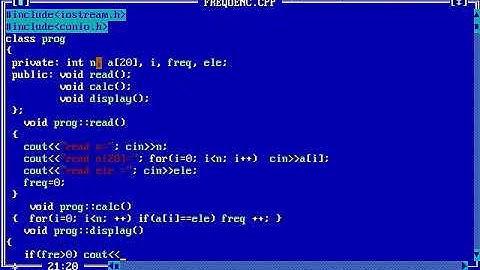 Write a program to find frequency of presence of an element in Array