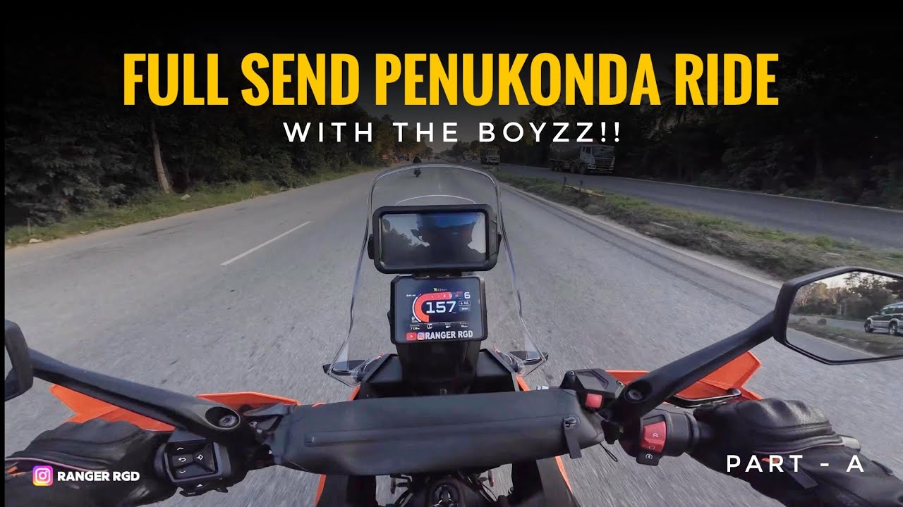 Highway Run to Penukonda PART - A | Full Send | KTM Adventure 390 | GT650 | V-Strom 800DE |