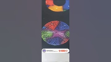 Mesmerizing Spirograph Art 😱 Hypnotic Geometric Patterns Unfold! || #spirographmagicart  #ytshorts